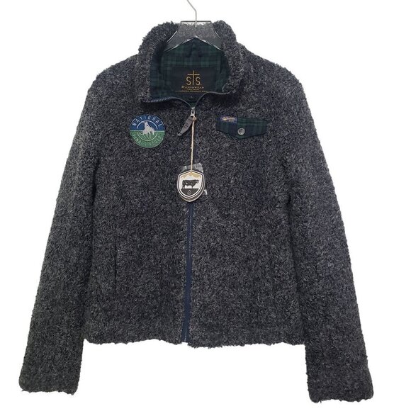 STS Ranchwear Riata Jacket Nationals Finals Rodeo Hi Pile Fleece Womens Sz Large - Picture 1 of 14